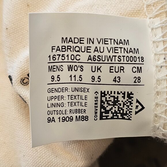 Converse Chuck Taylor Mickey Mouse High Top Disney Sneakers Men 9.5 women 11.5 - Picture 10 of 10